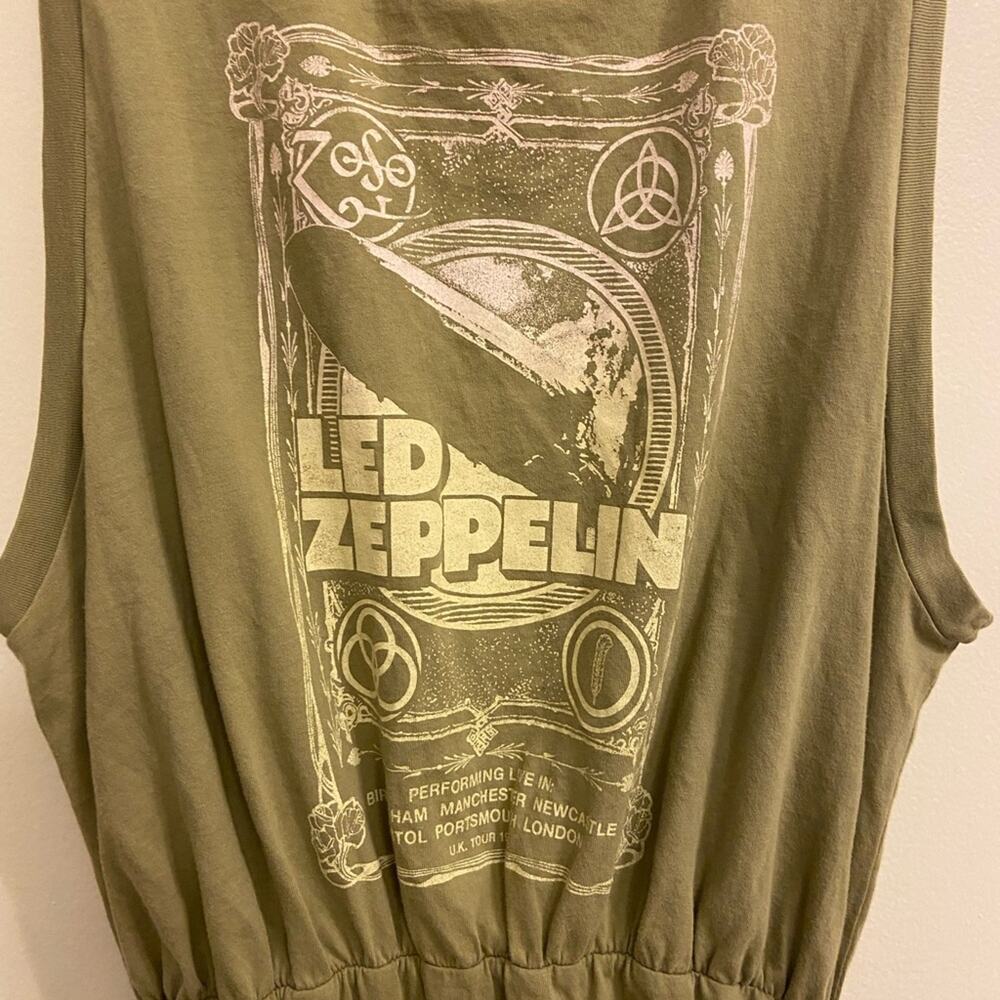 Daydreamer Olive Mini Dress with Brown Corduroy Jacket - Picture 4 of 6